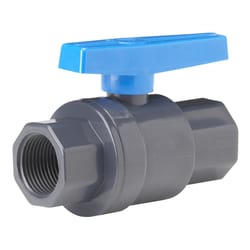 Homewerks 1-1/2 in. PVC FIP Ball Valve Full Port Quarter-Turn Lever For Non-Potable Water