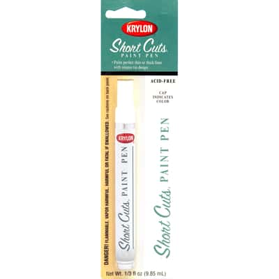Krylon Short Cuts Gloss White Short Cuts Paint Pen 1 3 Oz Ace Hardware