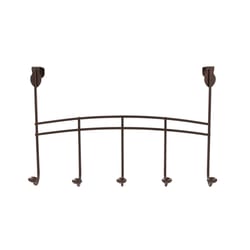 Spectrum 19.5 in. L Bronze Zinc Hook Rack 1 pk