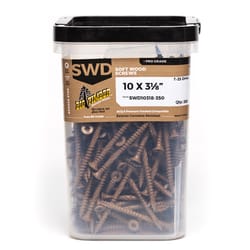 Big Timber No. 10 X 3-1/8 in. L Star Brown Exterior Wood Screw 5.64 lb 350 pk