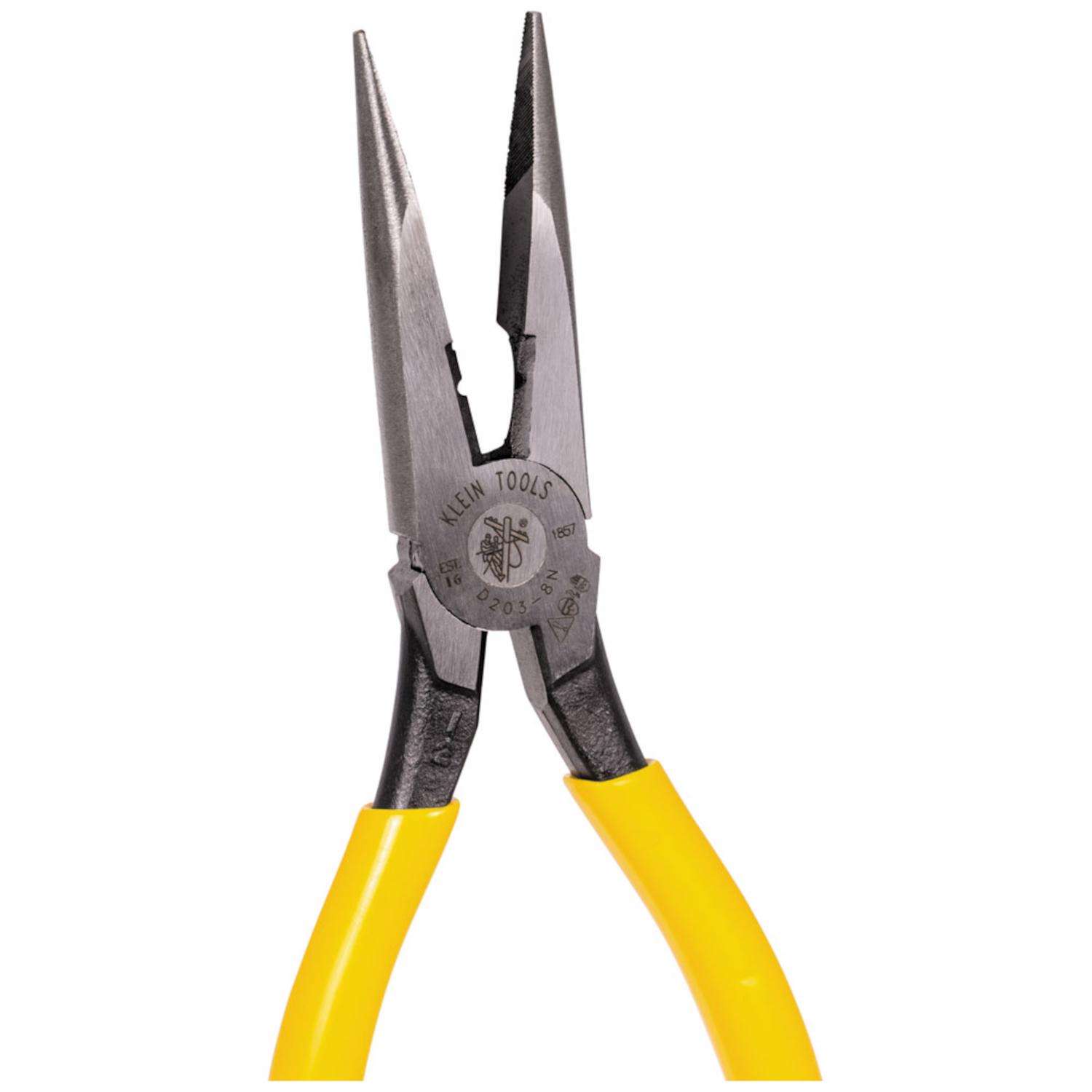 Klein Tools 8.41 in. Plastic/Steel Long Nose Pliers - Ace Hardware