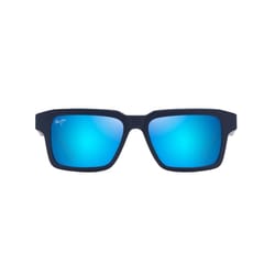 Maui Jim Kahiko Unisex Matte Dark Blue Frame Blue Hawaii Lens Polarized Sunglasses