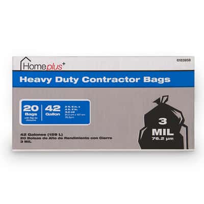 Home Plus 42 Gal Contractor Bags Flap Tie 20 Pk Ace Hardware