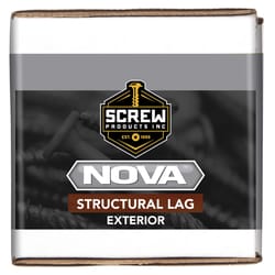 Screw Products NOVA #18 in. X 12 in. L Star Black Steel Lag Screw 50 pk