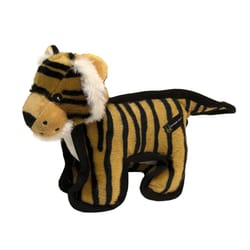 Hyper Pet Tough Plush Brown Plush Tiger Squeak Dog Toy 1 pk