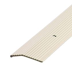 M-D BUILDING PRODUCTS 0.3 in. H X 1.375 in. W X 72 in. L Prefinished Almond Aluminum Carpet Trim