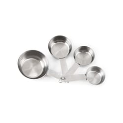 Fox Run Stainless Steel Silver Measuring Cup Set