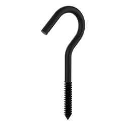 National Hardware Medium Storm Shine Black Steel 4-1/4 in. L Screw Hook 60 lb 1 pk