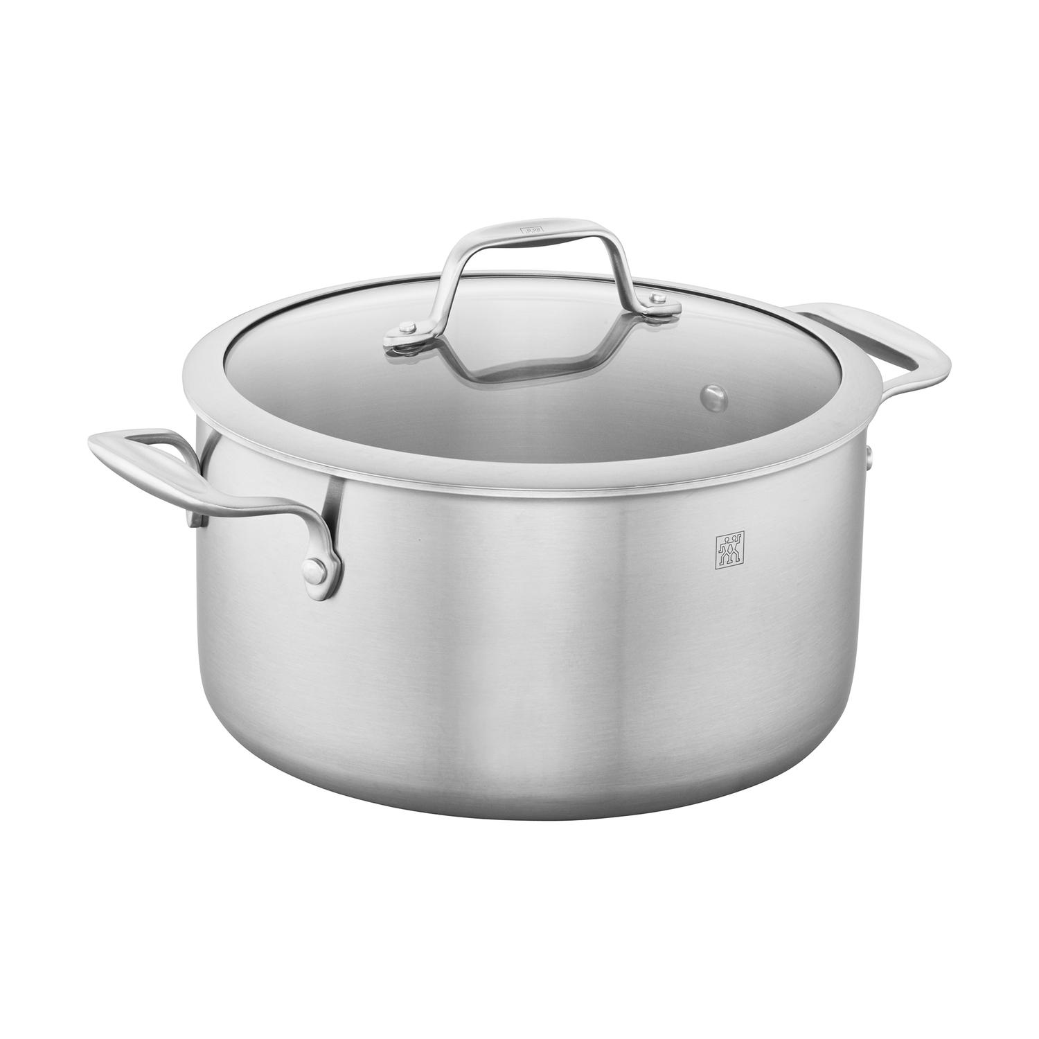 Zwilling J.A Henckels Stainless Steel Dutch Oven 9.5 in. 6 qt Silver Sansujyuku sansujyuku.com