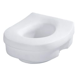 Moen Home Care Elevated/Round White Polypropylene Toilet Seat