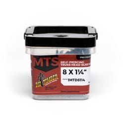 Big Timber No. 8 Sizes X 1-1/4 in. L Phillips Zinc-Plated Fine Drill Point Screws 148 pk