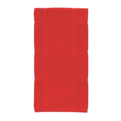 T-Fal Red Cotton Checked Parquet Kitchen Towel 1 pk