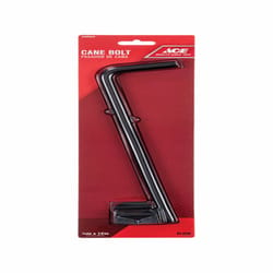 Ace 12 in. L Black Zinc Cane Bolt 1 pk