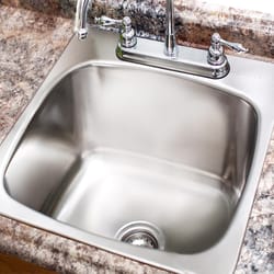 Franke Stainless Steel Dual Mount 20-1/8 in. W X 20-9/16 in. L One Bowl Kitchen Sink