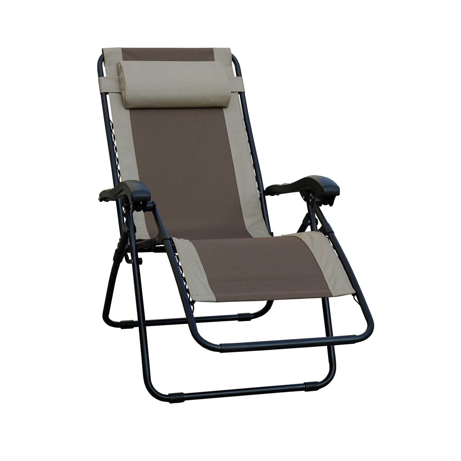 Living Accents Taupe Relaxer Chair Zero Gravity Ace Hardware