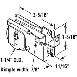 Prime-Line 1-1/4 in. D X 0.69 in. L Nylon/Steel Roller Assembly 1 pk