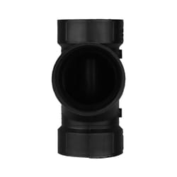 Charlotte Pipe 2 in. Hub X 2 in. D Hub ABS Sanitary Tee