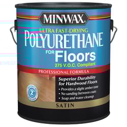 Minwax Ultra Satin Clear Water-Based Fast-Drying Polyurethane 1 gal