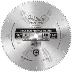 Freud 16 in. D X 1 in. Thick Aluminum TiCo Hi-Density Carbide Circular Saw Blade 114 teeth 1 pk