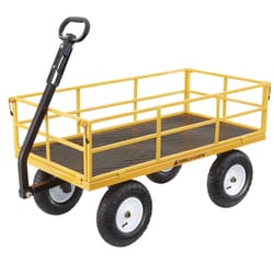 Gorilla Carts Rolling Fishing Cart, Coleman Cooler and Fishing Supplies