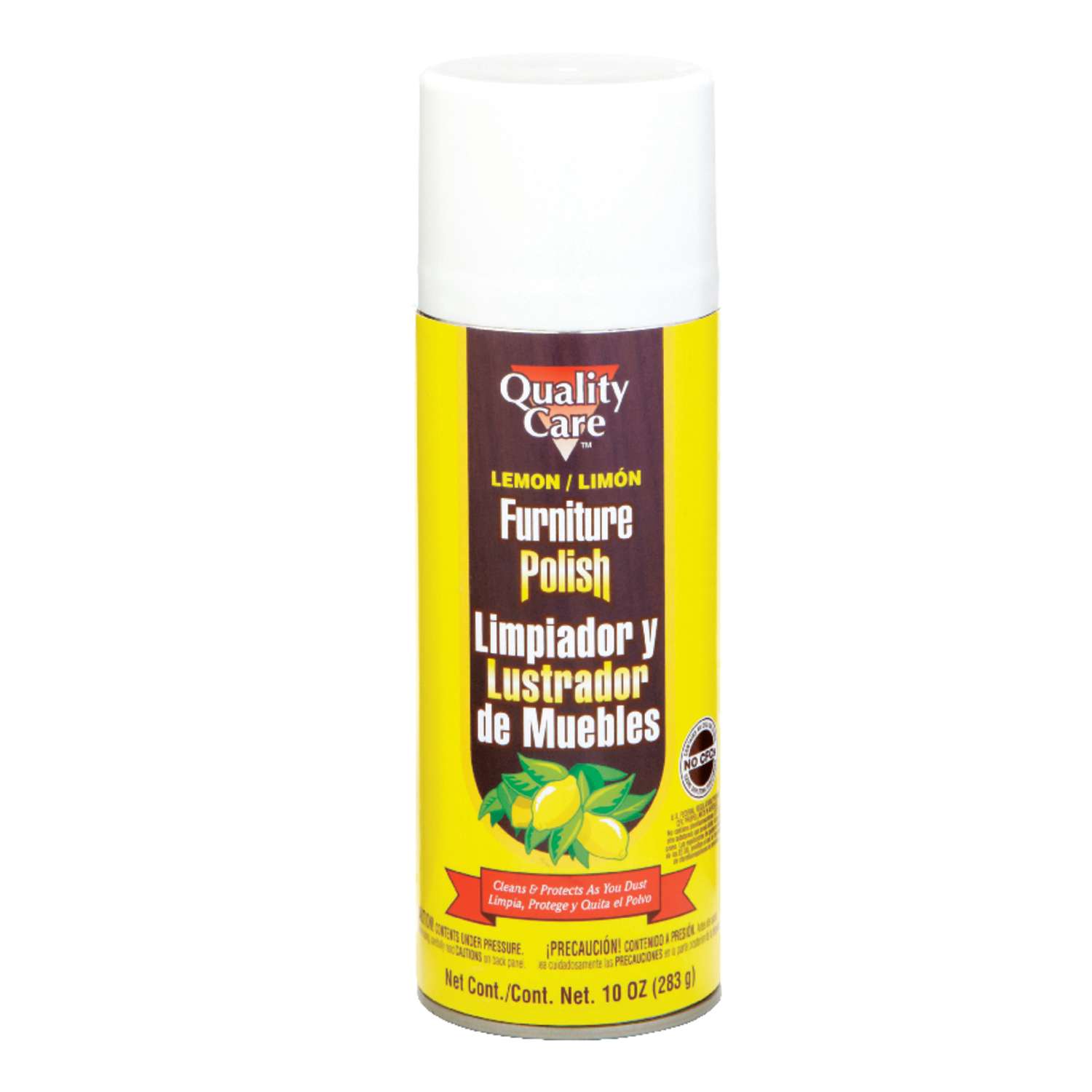 Quality Care Lemon Scent Furniture And Cabinet Cleaner And Polish