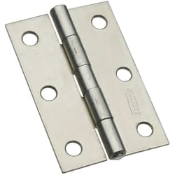 National Hardware 3 in. L Zinc-Plated Door Hinge 1 pk