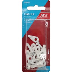 Ace White Nylon Flush Panel Cip For 1/16 8 pk