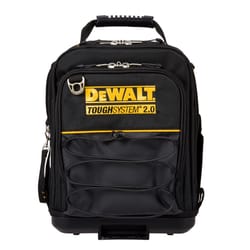 DeWalt ToughSystem 2.0 11.75 in. W X 15.25 in. H Ballistic Nylon Compact Tool Bag 25 pocket Black/Ye