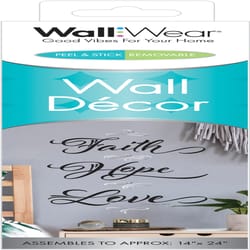 WallWear 1.5 in. H X 3 in. W X 9.25 in. L Vinyl Wall Decor