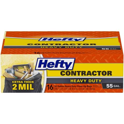 Reli. Contractor Trash Bags 55 Gallon Heavy Duty | 20 Bags w/Ties |  Construction Garbage Bags | Industrial | Extra Large/Big | Black