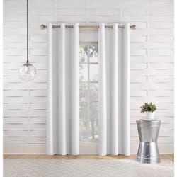 No918 Webster White Curtain 80 in. W X 84 in. L
