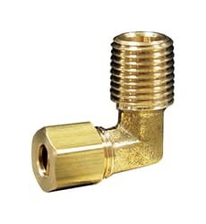 JMF Company 1/2 in. Compression X 1/4 in. D MPT Brass 90 Degree Street Elbow