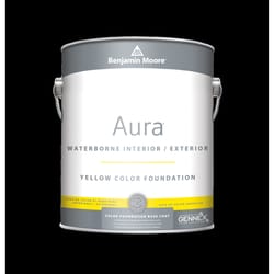 Benjamin Moore Aura Eggshell Yellow Tint Base Paint Exterior and Interior 1 gal