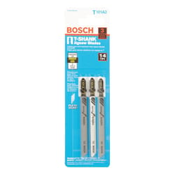 Bosch 4 in. Metal T-Shank Ground teeth and taper ground back Jig Saw Blade 14 TPI 3 pk