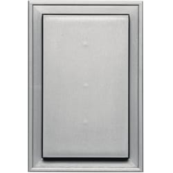 Builders Edge 12 in. H X 8 in. W X 1-1/2 in. L Unfinished Gray Vinyl Mounting Block