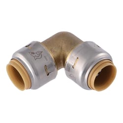SharkBite Push to Connect 1/2 in. PTC X 1/2 in. D PTC Brass 90 Degree Elbow