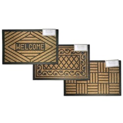 Kane Home 17 in. W X 29 in. L Beige Assorted Coir Door Mat