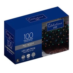 Celebrations LED Mini Multicolored 100 ct Net Christmas Lights 24 ft.