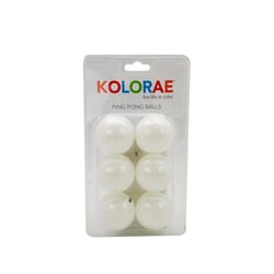 Kolorae Ping Pong Balls White 6 pc
