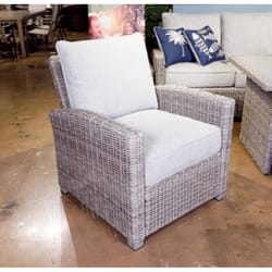 Signature Design by Ashley Naples Beach Gray Aluminum Frame Lounge Chair Light Gray