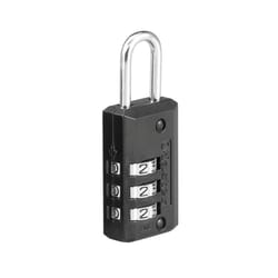 Master Lock 2.18 in. H X 13/16 in. W Steel 3-Dial Combination Padlock