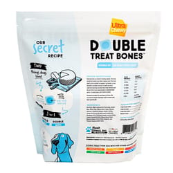 Ultra Chewy Double Treat Bone Bacon and Cheese Grain Free Chews For Dogs 22.4 oz 8 pk