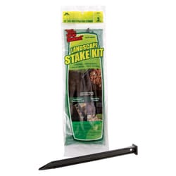 Master Mark 10 in. H Plastic Black Stake Kit