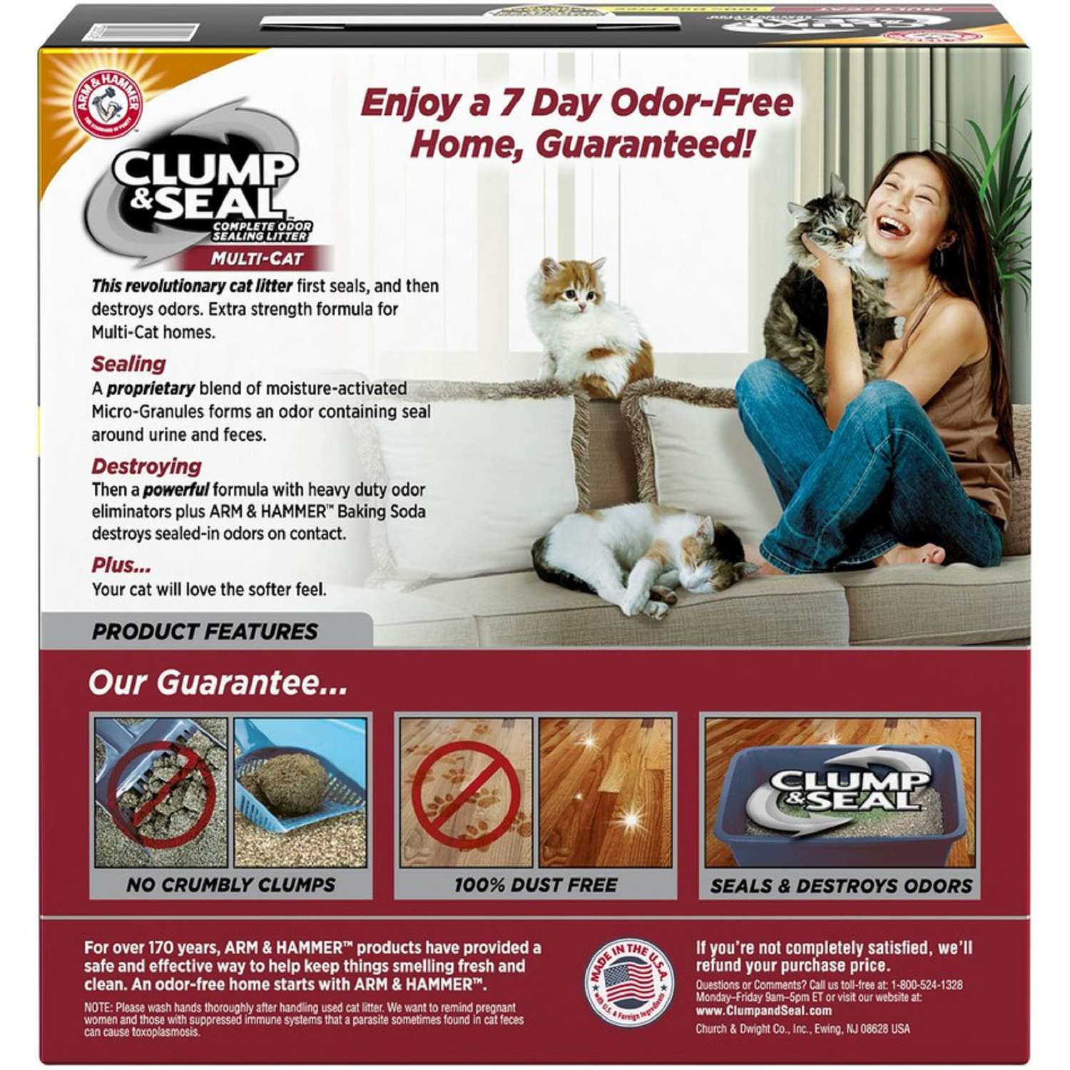 Arm and hammer outlet clump and seal commercial