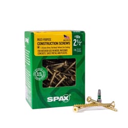 SPAX Multi-Material No. 10 in. X 2-1/2 in. L T-20+ Flat Head Serrated Construction Screws