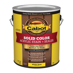 Cabot Solid Color Acrylic Stain &amp; Sealer Solid Tintable White Base Acrylic Deck Stain 1 gal