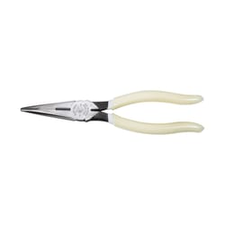 Klein Tools 8.46 in. Plastic/Steel Long Nose Side Cutting Pliers