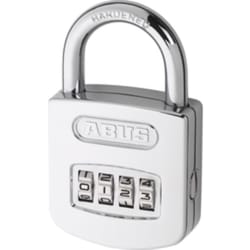 ABUS 4-25/64th in. H X 1-31/32 in. W Steel 4-Dial Combination Padlock