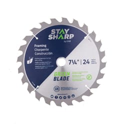 Stay Sharp 7-1/4 in. D X 5/8 in. Carbide Framing Saw Blade 24 teeth 1 pk