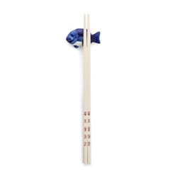 Helen's Asian Kitchen Blue/White Ceramic Chopstick Rest